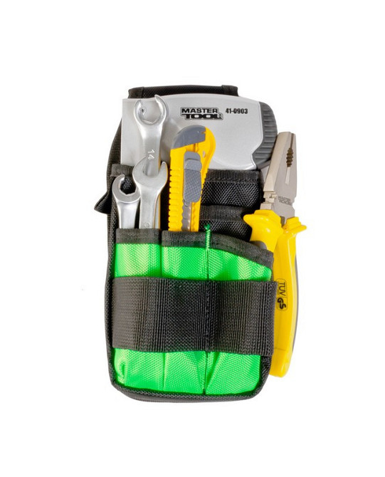 Сумка поясная для инструмента MASTERTOOL 250х120 мм 6 карманов 1680 DEN 79-1932 Ровно - изображение 5