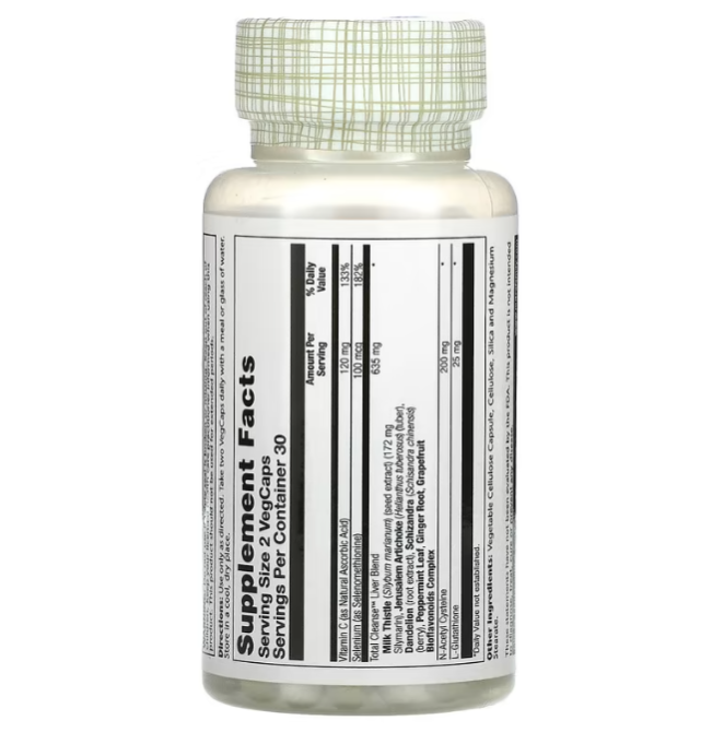 Чистка печени Solaray Total Cleanse Liver 60 капс Киев - изображение 2