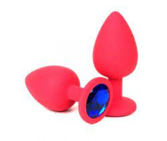 Анальная пробка, Red Silicone, Sapphire M Sex Aura Киев