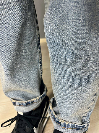 Джинси жіночі SESSANTA 16483 МОМ jeans relax стрейчеві комфорт великі розміри блакитні, блакитний, З Одеса - фото 8