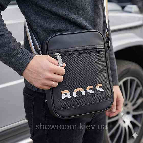 Брендовая мужская борсетка, сумка Boss (3715D) Киев