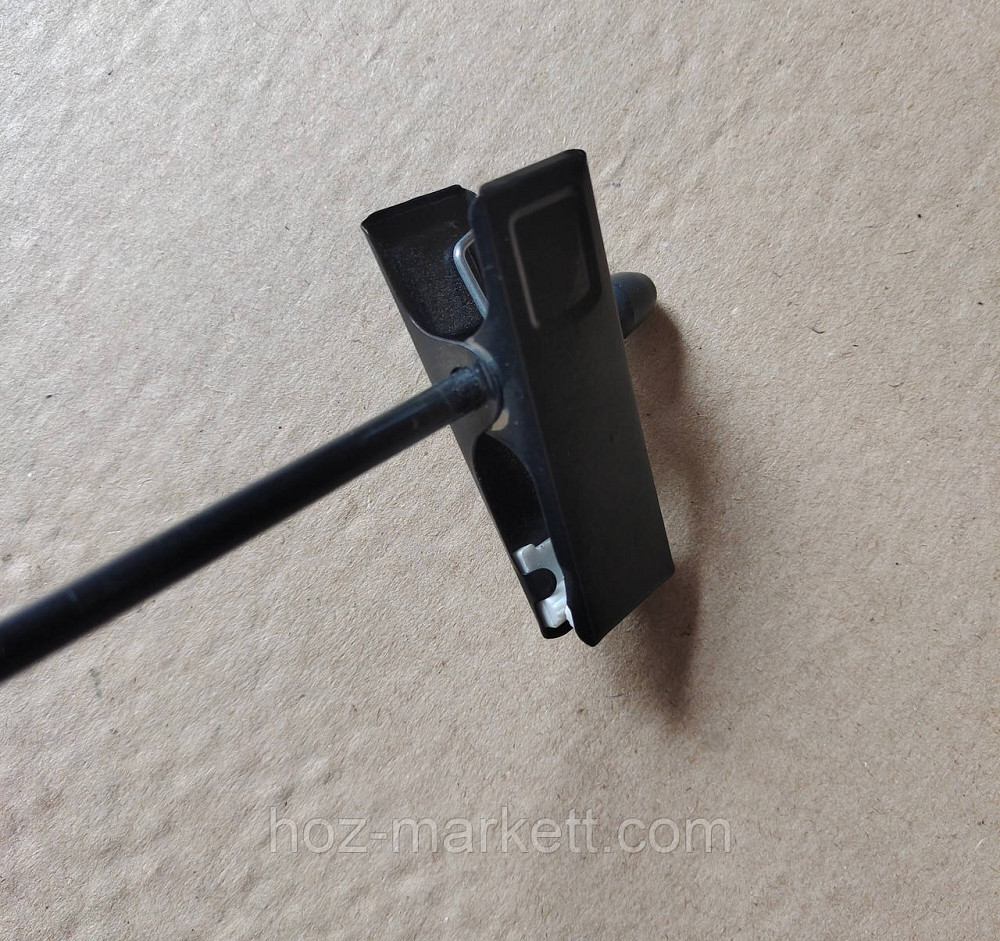 Плічка вішалки тремпеля чорні брючні прищіпка і гачок 35 см 10 шт в уп Харків - фото 5