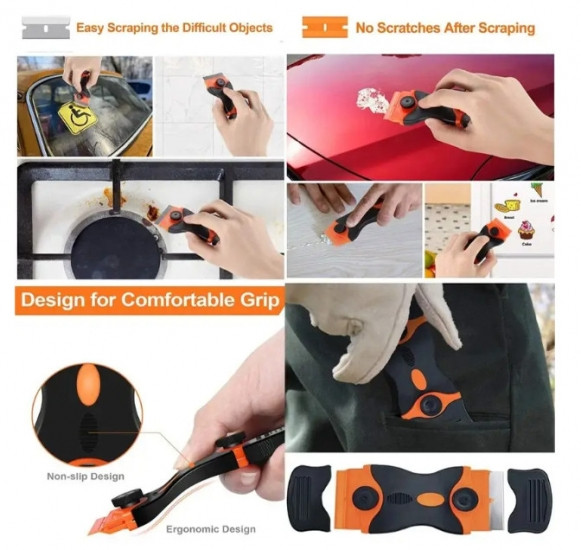 Скребок універсальний для склокерамічних плит та ремонту 22 леза Вінниця - фото 5