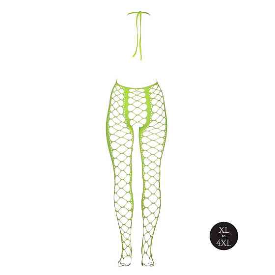 Бодістокінг - Ouch! Bodystocking With Halterneck Green, XL/4XL Sex Aura Київ
