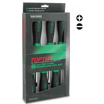 Набор отверток Toptul ударных (с шестигранником) 6 шт. (GAAE0613) Винница