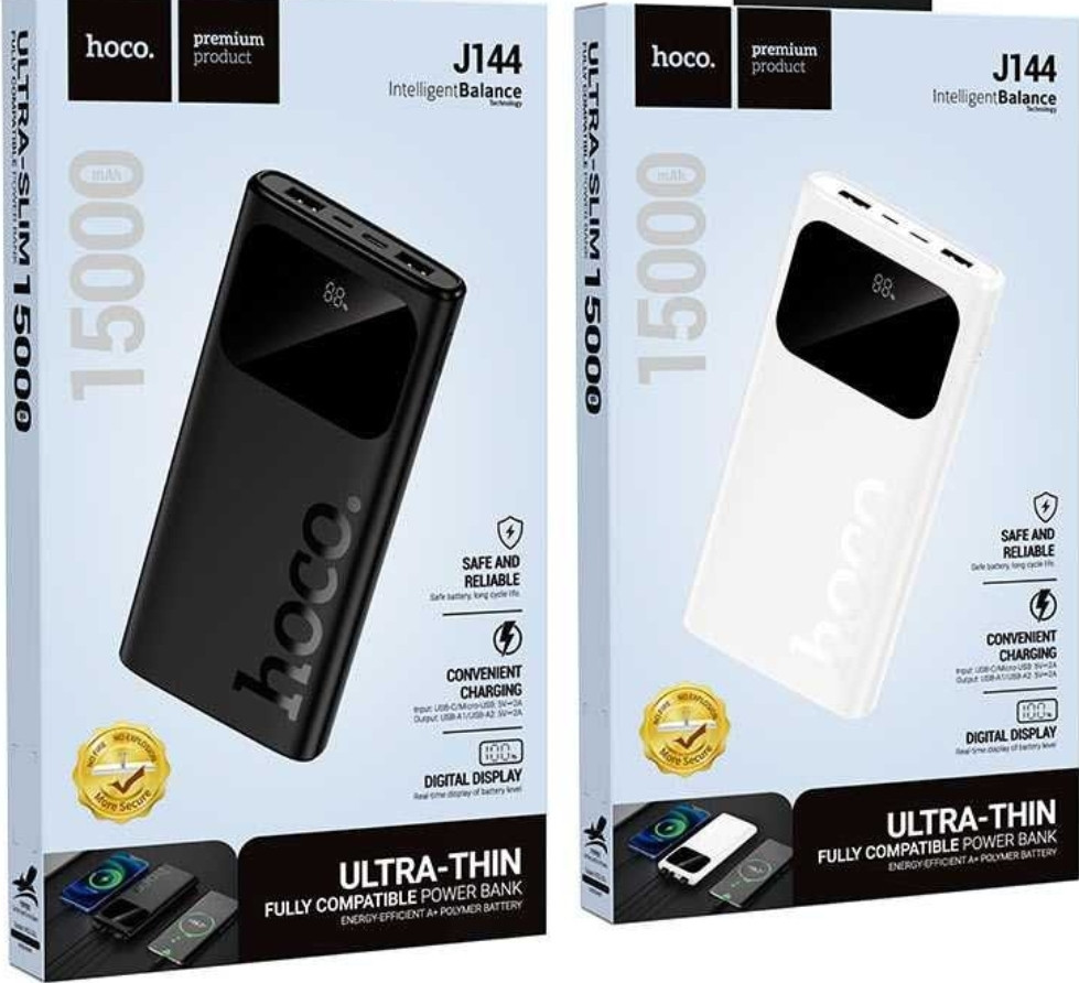 Универсальная Мобильная Батарея Power Bank Hoco J144 Hymn 15000 mAh. Киев - изображение 6
