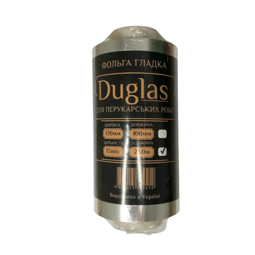 Фольга перукарська DUGLAS 12 см × 250 м, 13 мкм Київ - фото 1