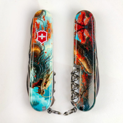 Нож Victorinox Huntsman Zodiac 91 мм Бойовий дракон (1.3713.7_Z3230p) Винница - изображение 7