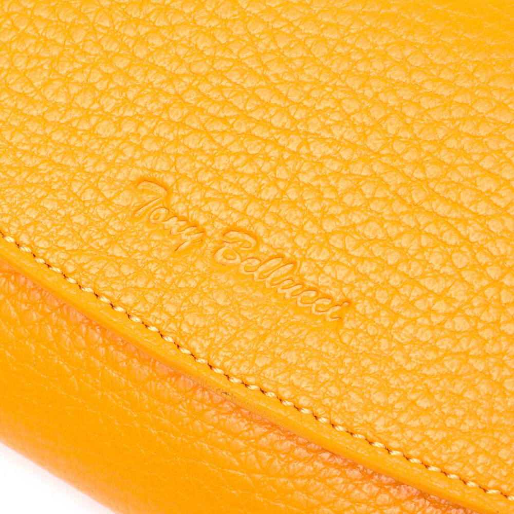 Отличный женский кошелек с монетницей на молнии из натуральной кожи Желтый (Tony Bellucci) Киев - изображение 9