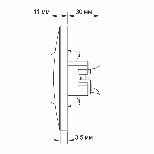 BINERA срібний шовк Розетка внутрішня 2-а Videx Житомир - фото 3