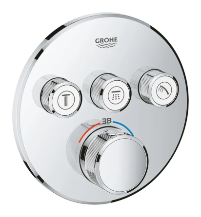 Термостат прихованого монтажу на 3 споживача Grohe Grohtherm SmartControl   ( 29121000 ) 22578 Харків
