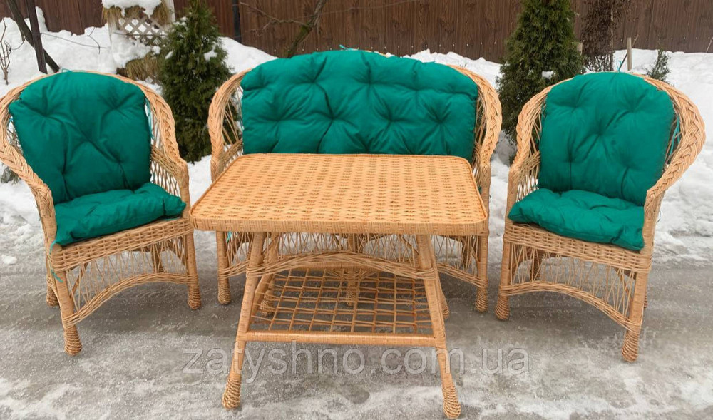 Набор мебели из лозы с накидками Киев - изображение 1
