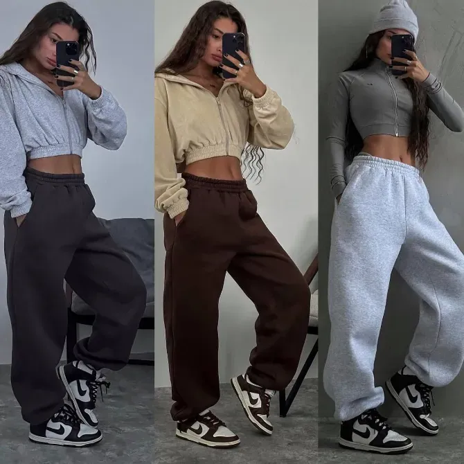 Тёплые женские спортивные штаны — трёхниточный флис Харьков - изображение 1