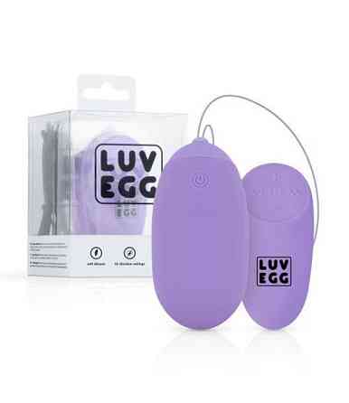Вагинальное яйцо с вибрацией и дистанционным пультом Luv Egg XL лиловое Sex Aura Киев