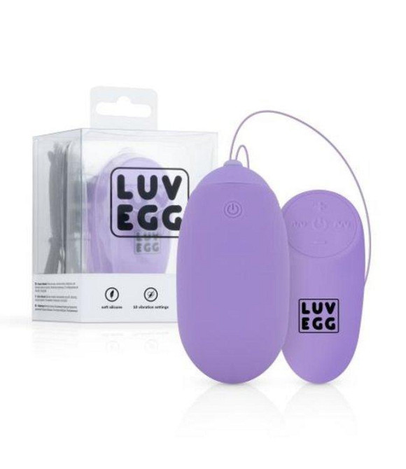 Вагинальное яйцо с вибрацией и дистанционным пультом Luv Egg XL лиловое Sex Aura Киев - изображение 5