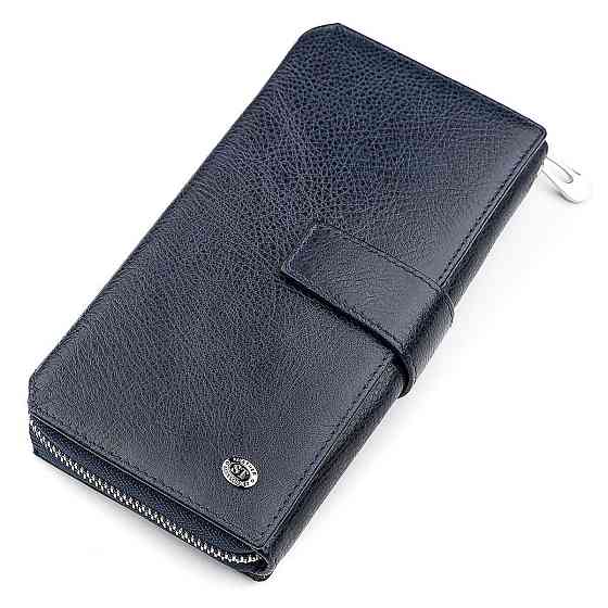 Мужской кошелек ST Leather 18454 (ST128) кожа Синий Киев