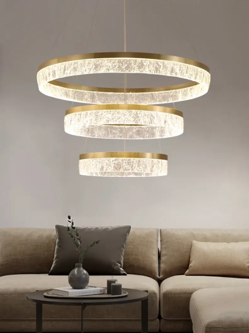 Світлодіодна люстра 3 Сестри PJ899 (55см) Коричнева Вінниця - фото 4