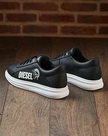 Чоловічі шкіряні кросівки 3д дизель ч\б Харьков