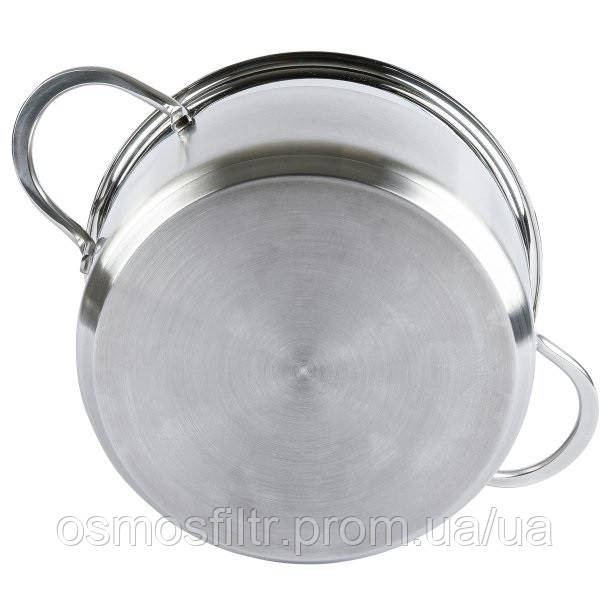 Каструля Axentia Brilliant Ø 18 см 2.5 л зі скляною кришкою нержавіюча сталь Н 10 см (135940) Київ - фото 6