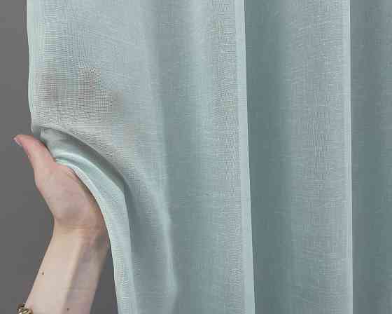 Тюль VR-Textil 1311т Мікро-льон Блакитний 250х270 см (43-173) Київ