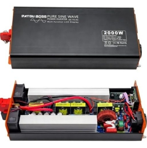 DATOUBOSS Инвертор с чистой синусоидой 2000 Вт DC 12 В. Харьков - изображение 2