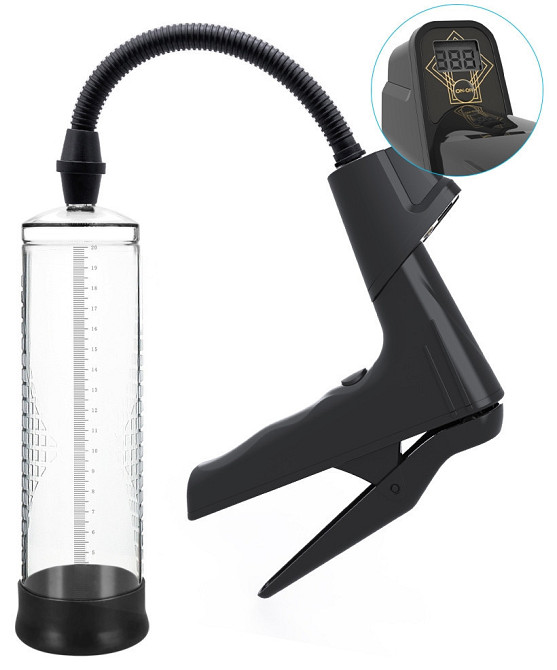 Вакуумна помпа з манометром CANWIN Men Air Gun Penis Pump - P398 Sex Aura Київ - фото 3