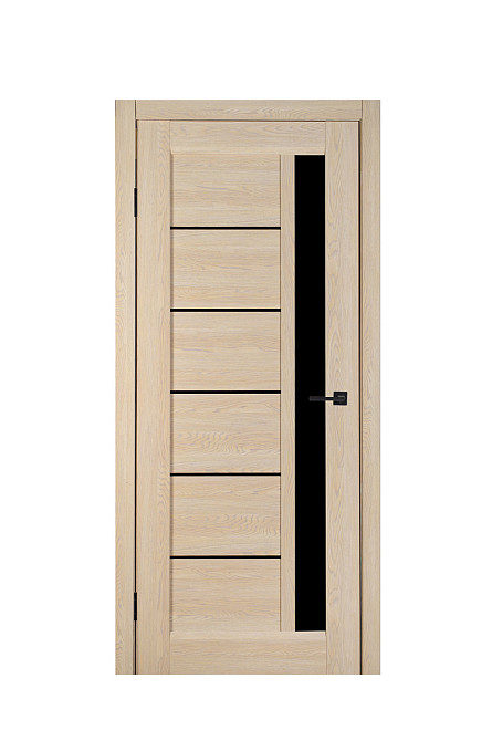 Дверь Реликт Корт Акация + Черное стекло 60*200 см Межкомнатные двери Прочные двери для дома Киев - изображение 1