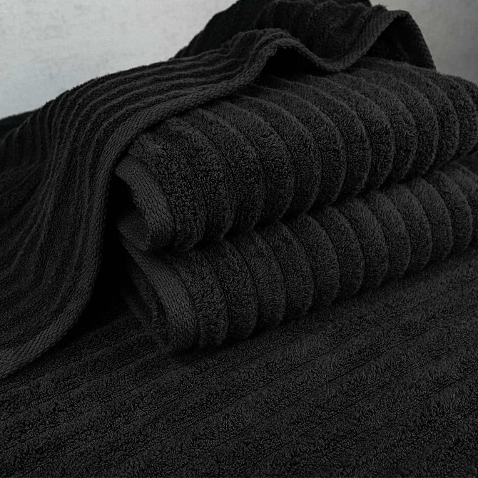 Рушник махровий GM Textile 50x90см Преміум якості Зеро Твіст 550г/м2 (Графіт) Суми - фото 4