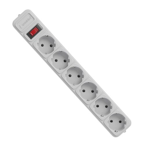 Фільтр мережевий 6 розеток 3м з вимикачем 4500А сірий SPG6-G-10G Gembird Житомир