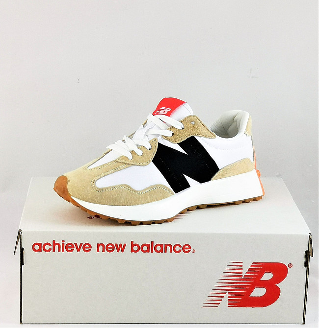 Мужские Бежевые Кроссовки New Balance 327 Белые Нью Баланс (размеры: 45,46) Видео Обзор Днепр - изображение 7