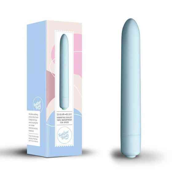 Мини-вибратор SugarBoo Sugar Blue, 10 уровней интенсивности Sex Aura Киев