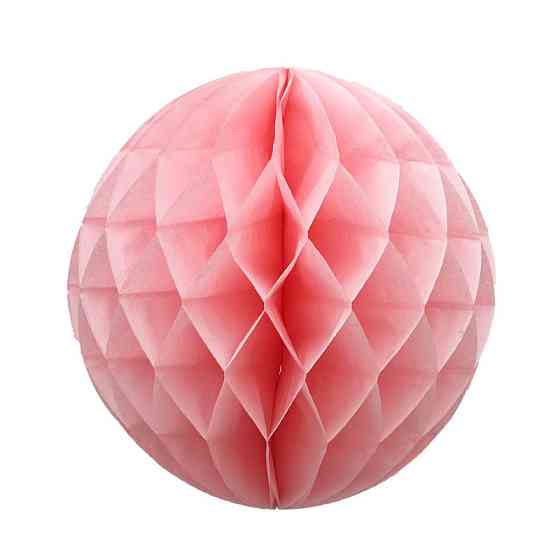 Шар из бумаги Соты 25 см розовый Киев
