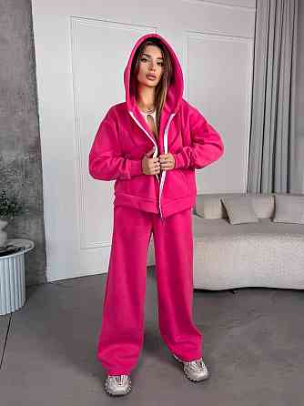 Женский теплый костюм с широкими штанами Одесса