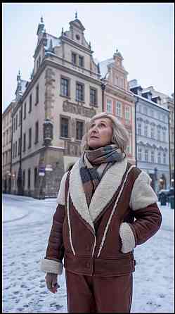 Стильна жіноча дублянка-пілот із натурального хутра (овчина) Харків