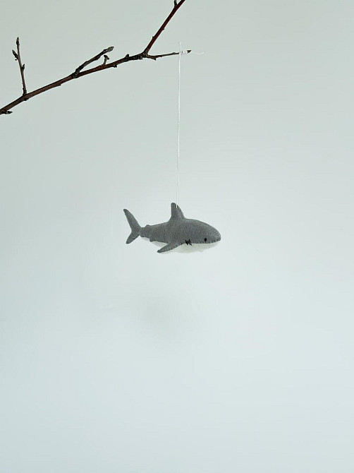 Мягкая фетровая игрушка акула ручной работы – безопасная развивающая игрушка Киев - изображение 8