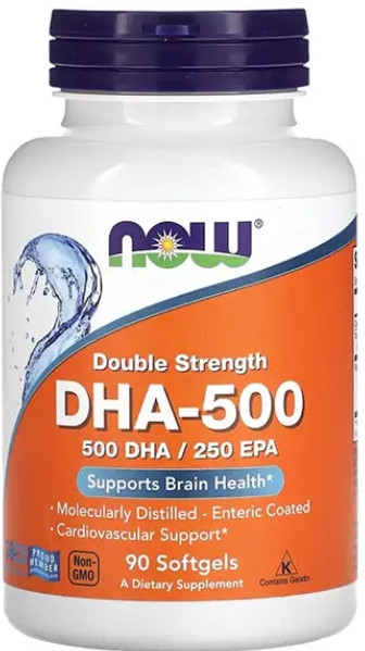 Омега 3 NOW DHA 500mg 90 капсул Киев - изображение 1
