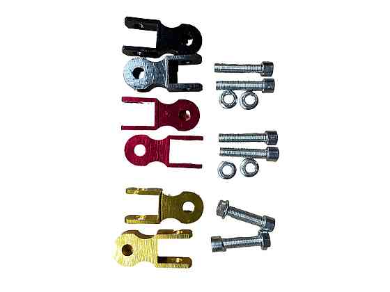 Удлинители амортизатора (пара) 5см, Ø10мм (красные) Мукачево