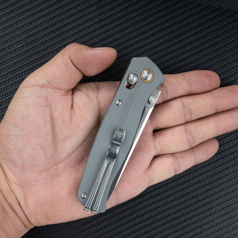 Ніж складаний туристичний SRM Medal 255L-GK2 (8.2 см) 10Cr / G10 сірий Київ - фото 7
