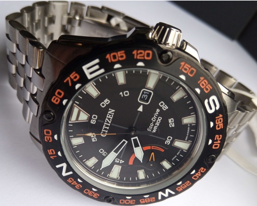 Японський 200-м спортивний годинник Citizen Eco-Drive AW7048-51E, Харків - фото 7