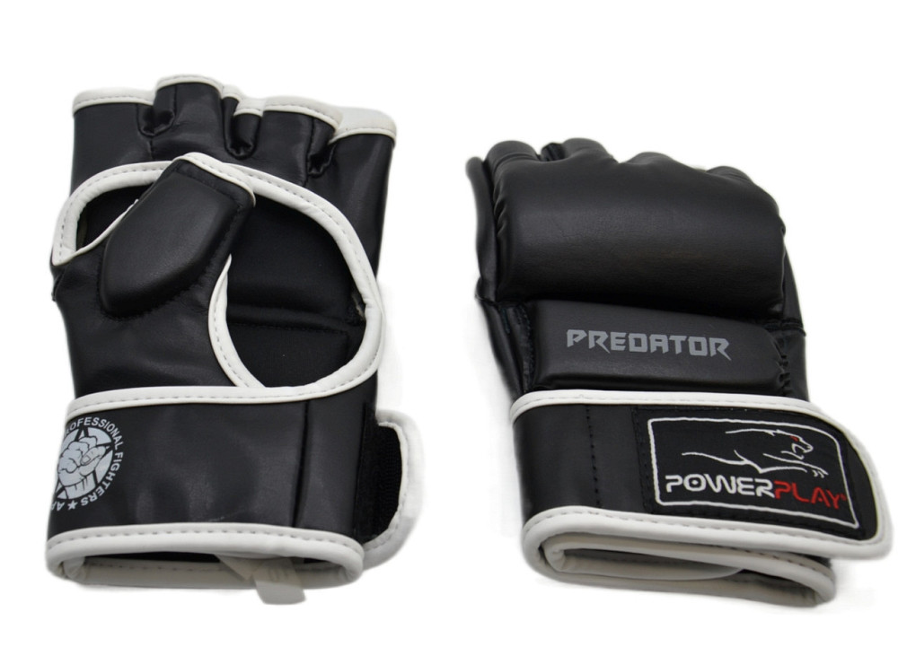Рукавиці для MMA PowerPlay 3056 Чорні XL Кам'янське - фото 7