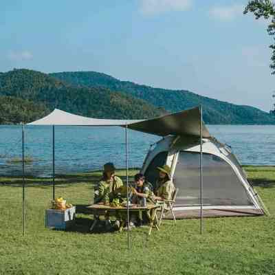 Палатка Naturehike тримісний автоматичний із тентом Ango CNK2550WS01 S, сірий (6927595785782) Вінниця