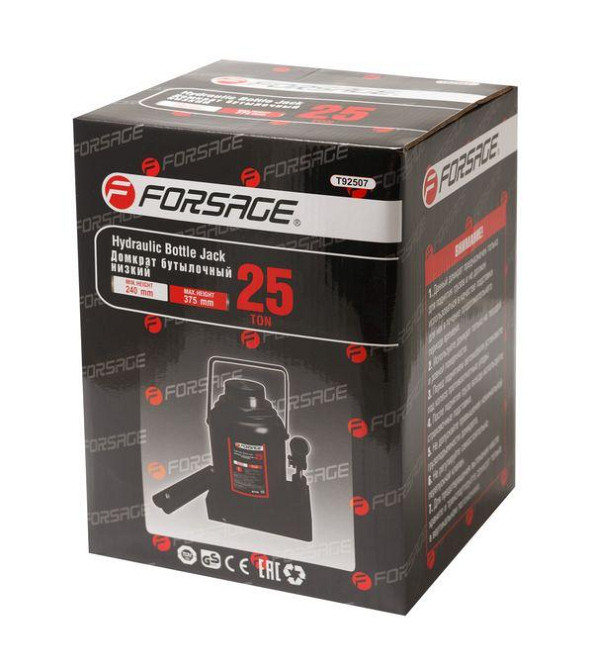 Домкрат пляшковий 25т (230-350мм) Forsage F-T92507 Одеса - фото 2