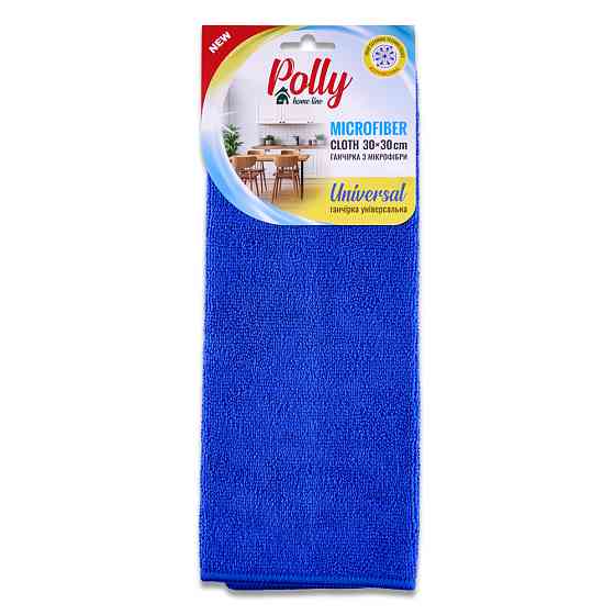 Тряпка из микрофибры Polly 30*30см синяя Львов