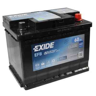 Аккумулятор автомобильный EXIDE START-STOP EFB 60A (EL600) Винница