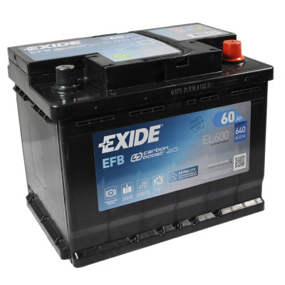 Акумулятор автомобільний EXIDE START-STOP EFB 60A (EL600) Вінниця - фото 2