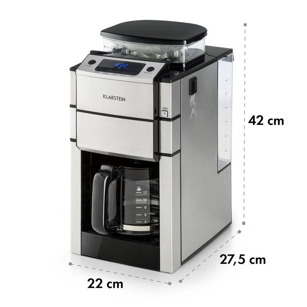 Кофеварка Aromatica X кофемолка стеклянный кувшин Aroma+ нержавеющая сталь (Германия, читать описание) Ровно - изображение 10