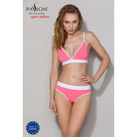 Спортивний топ з подвійними бретелями Passion PS007 TOP M, pink Львів