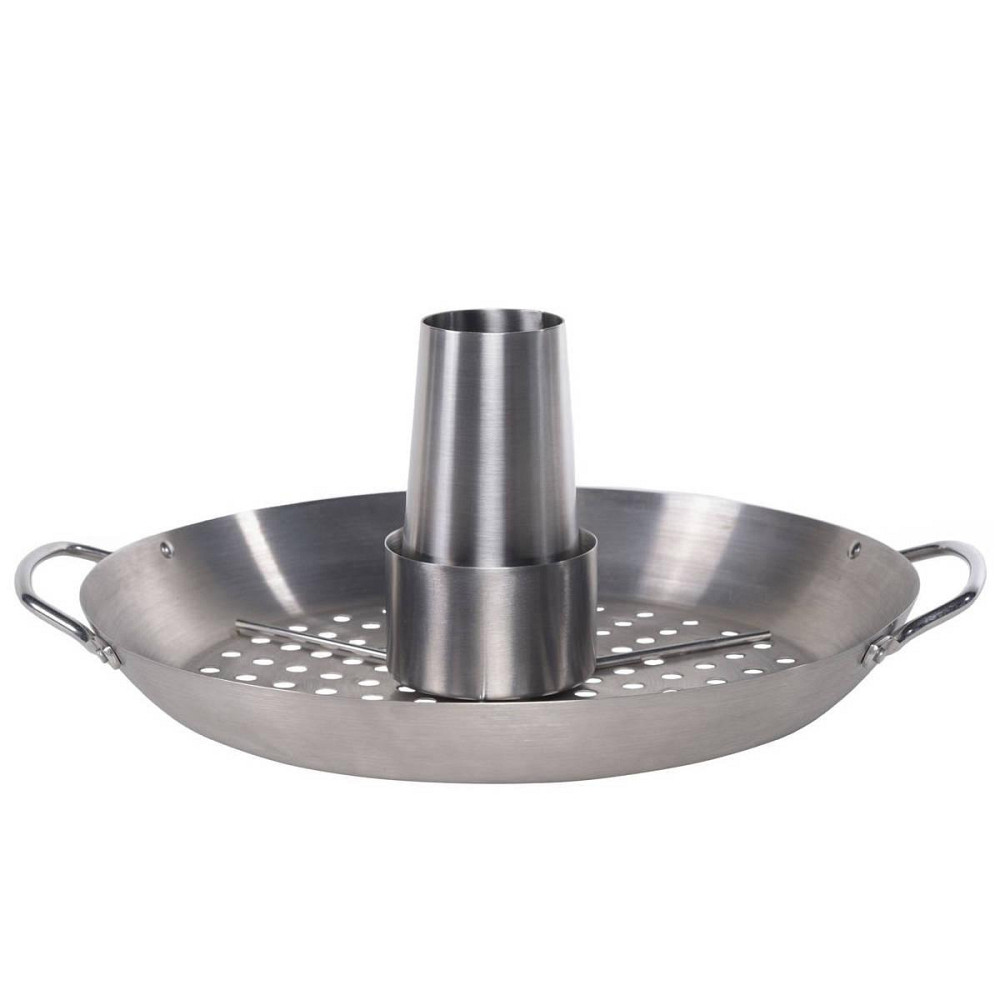 Стойка для курицы с перфорированным поддоном SANTOS, нержавеющая сталь, Ø 30 см 866 Код: 011595 Ровно - изображение 1