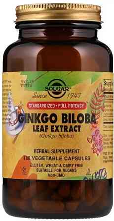 Екстракт листя Гінкго Білоба Solgar Ginkgo Biloba 180 капс Київ