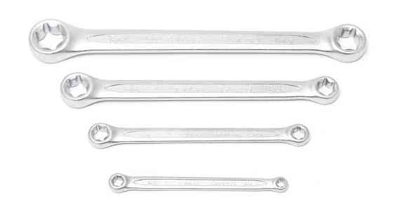 Набір ключів накидних Е-профіль, 4пр. (Е6хЕ8, Е10ХЕ12, Е14ХЕ18,Е20хЕ24) ROCKFORCE RF-5041 Одесса